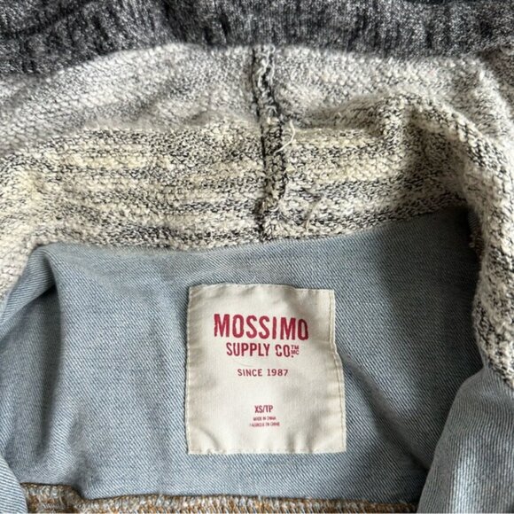 Mossimo Supply Co | Long Sleeve Hooded Denim Jacket | Size Extra Small - Picture 5 of 9
